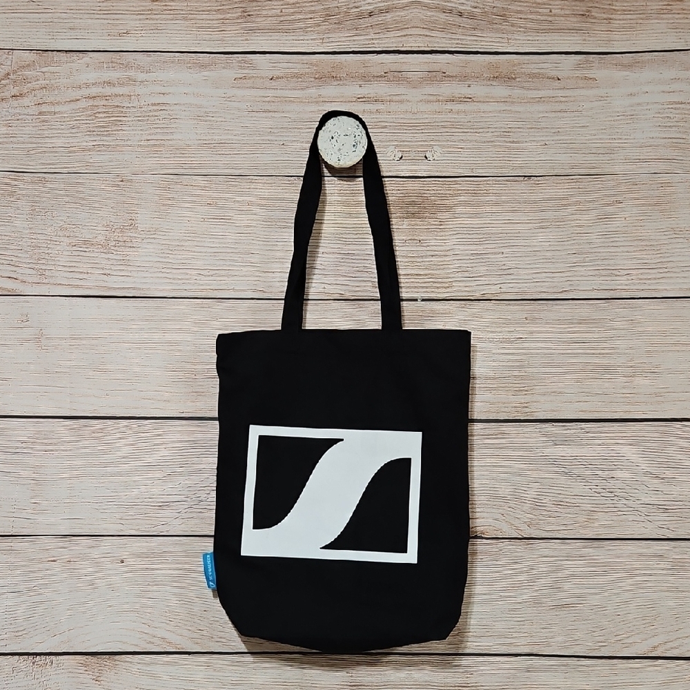 Sennheiser Stylish Black Canvas Tote Bag